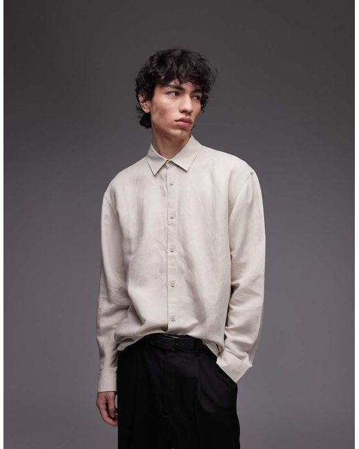 Camicia di Topman in Gray da Uomo