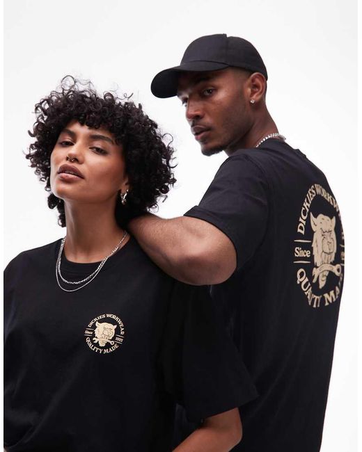 Dickies Blue Wrench Tiger Graphic Back Print T-shirt