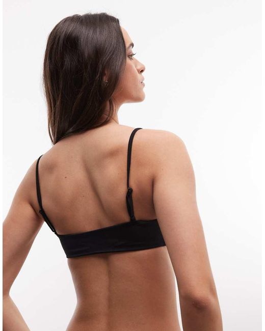 Weekday Black Mix And Match Square Neck Bikini Top