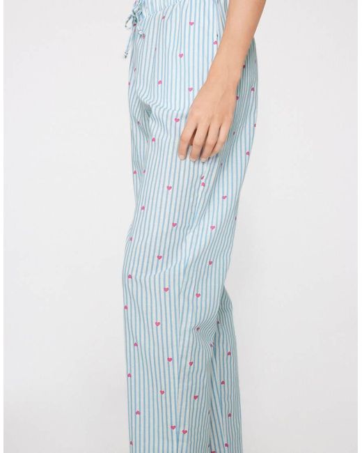 Tezenis Blue Cotton Canvas Drawstring Trousers