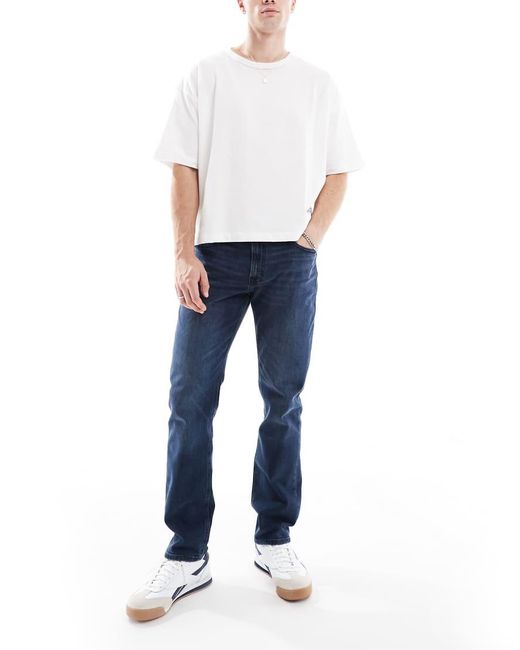 Jack & Jones Blue Clark Straight Jeans for men