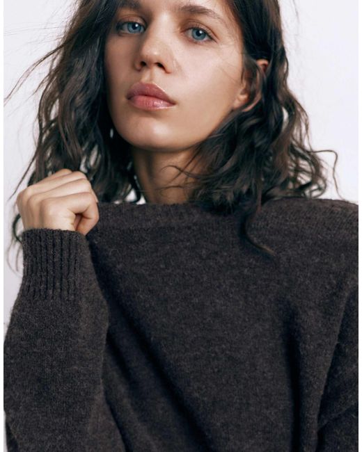 Pull&Bear Black – basic-strickpullover