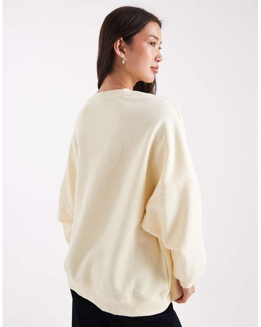 ONLY Natural Venice Print Boxy Sweatshirt