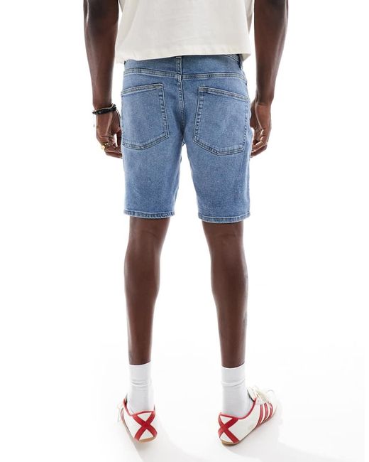 Only & Sons Regular-Fit Denim Short in het Blue voor heren