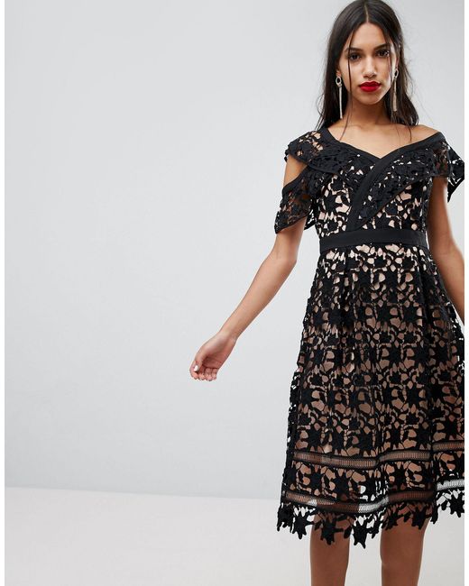 adelyn rae lace cocktail dress