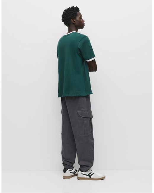Pull&Bear – cargo-jogginghose in Green für Herren