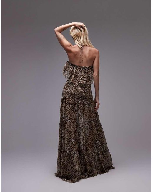 brown off the shoulder mini dress Kaia Dress Tie Dye in Black and Caramel – Mahisi main image 0