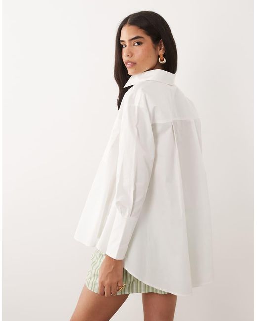ASOS White A-Line Oversized Shirt