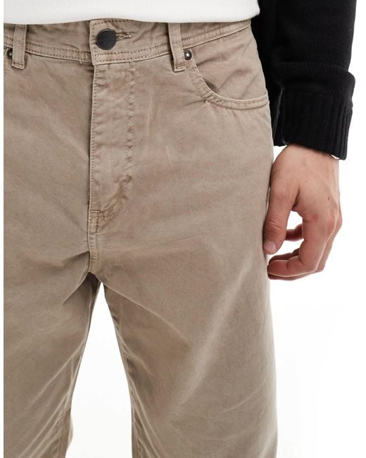 Jack & Jones – alex – weit geschnittene twill-hose in White für Herren