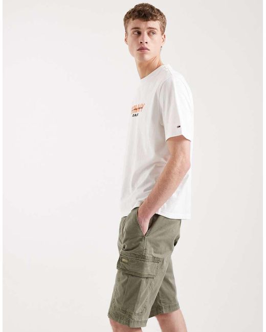 Tommy Hilfiger Green Otis Cargo Shorts for men