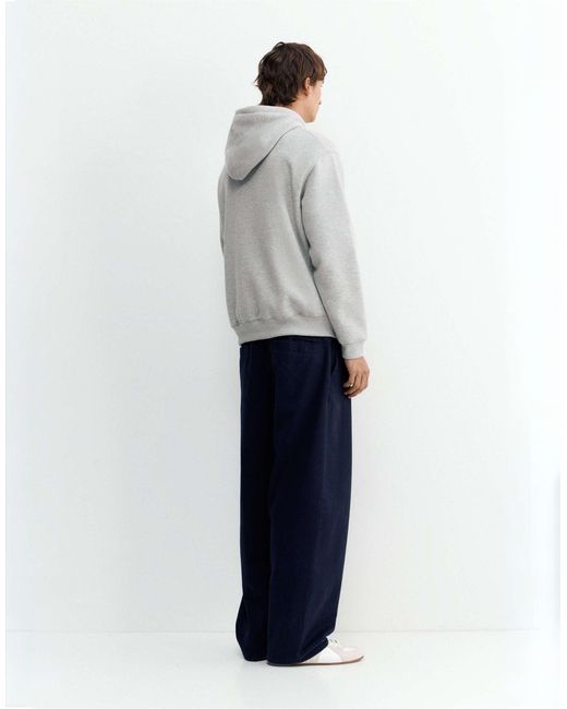 Pull&Bear Basic kapuzenpullover in Gray für Herren