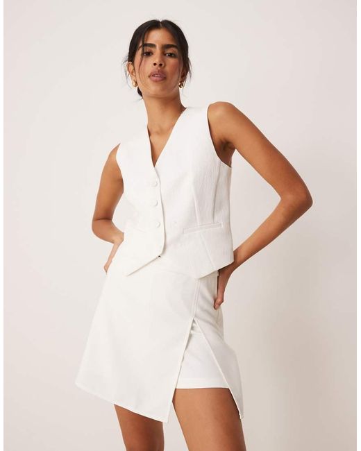Pimkie Natural Tailored Mini Side Split Skort