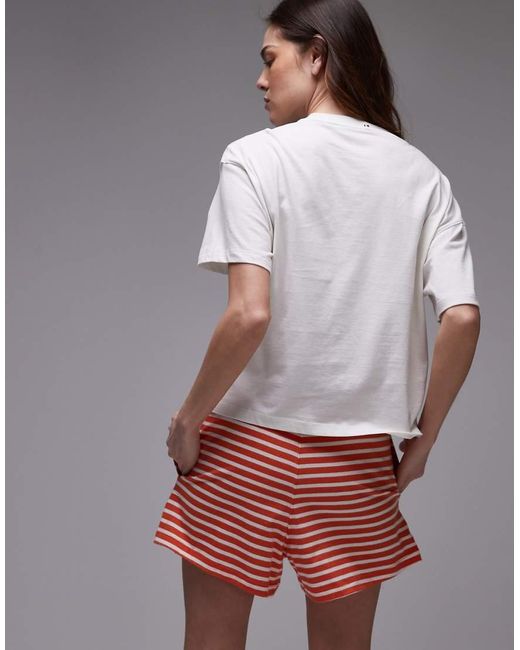 Tommy Hilfiger Red Print Shorts Relaxed Pyjama Set