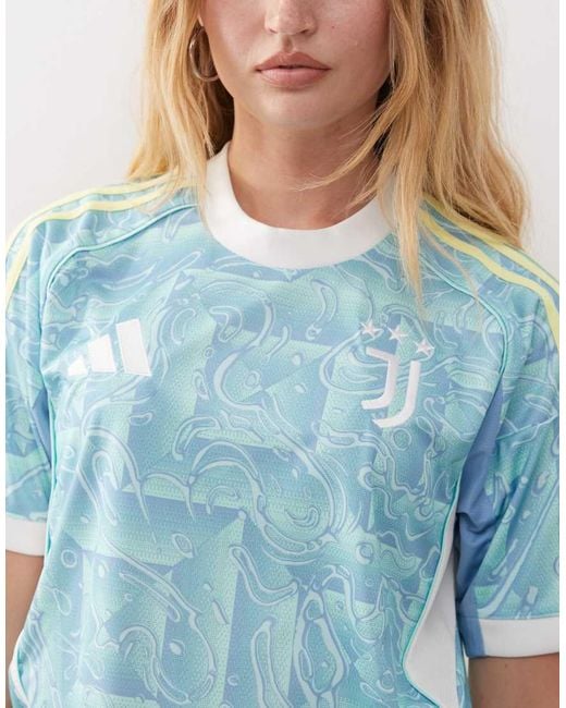 Adidas Originals Blue Adidas Football Juventus 25/26 Away Jersey