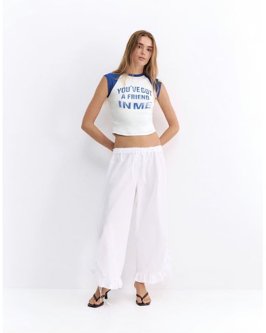 Pull&Bear White Toy Story Raglan Sleeve T-shirt
