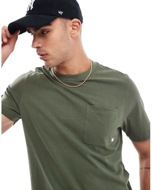 Farah – stacy – t-shirt in Green für Herren