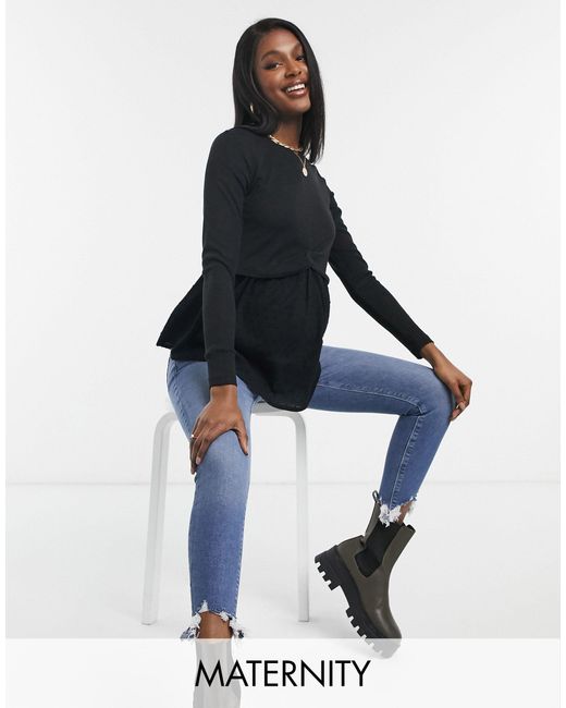 new look 2 in 1 shirt jumper