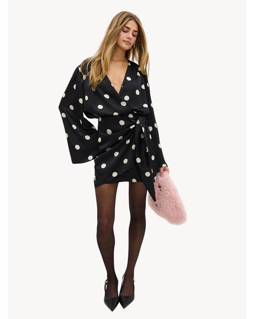Loavies Black Graceful Gleam Dress With Dots