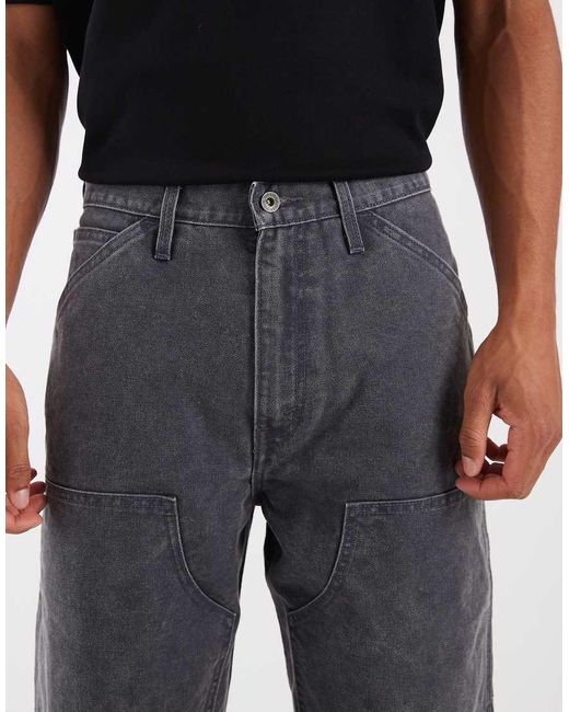 Levi's Blue Workwear 568 Loose Straight Double Knee Jeans for men