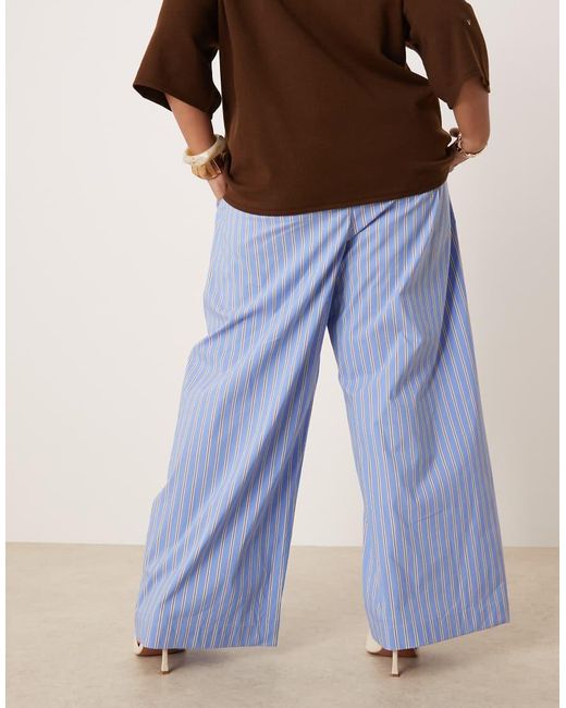 Nobody's Child Blue Shona Straight Leg Trousers