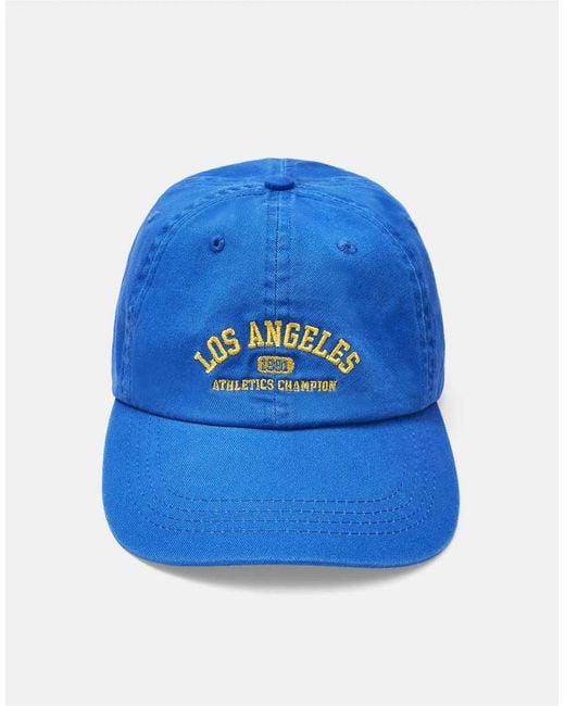 Pull&Bear Blue Los Angeles Cap