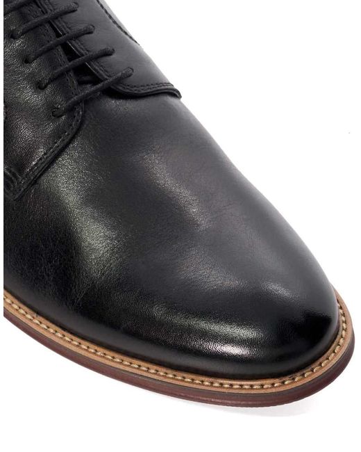 Dune Black Wide Fit Stanley Brogues for men