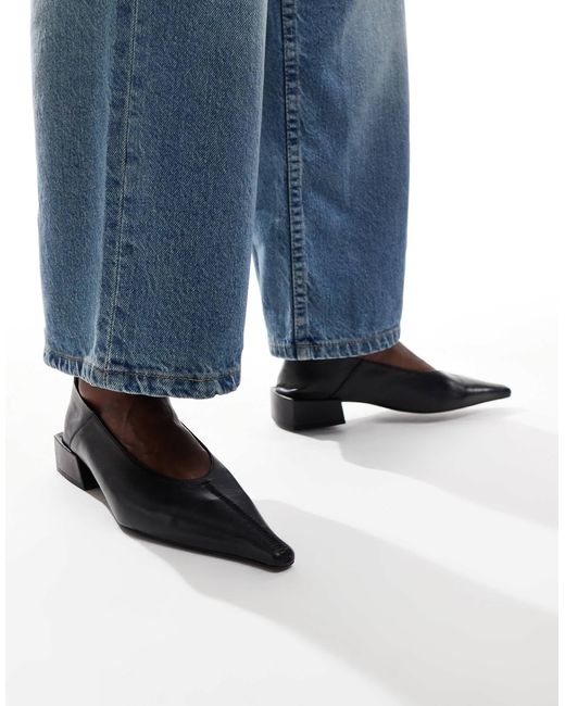 Premium - lorelei - ballerines en cuir ASOS en coloris Blue