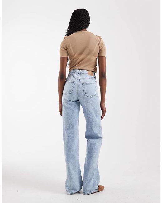 Vero Moda Blue Tessa Wide Leg Jeans