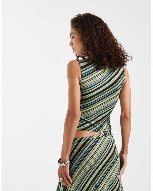 Motel Green Emberly Plunge Top
