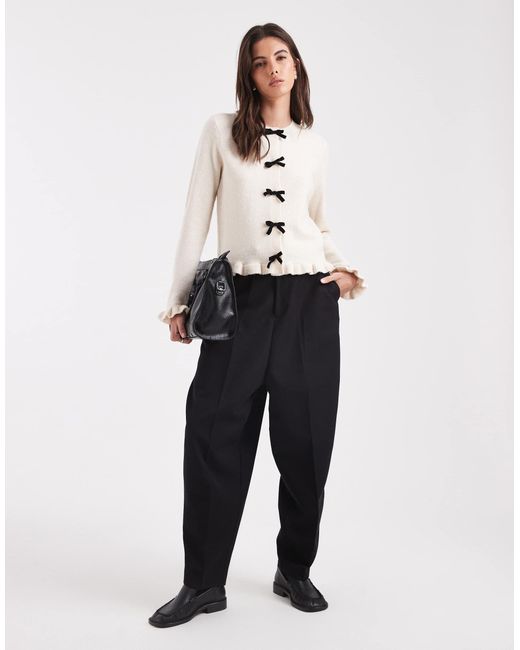 Threadbare White – strickjacke
