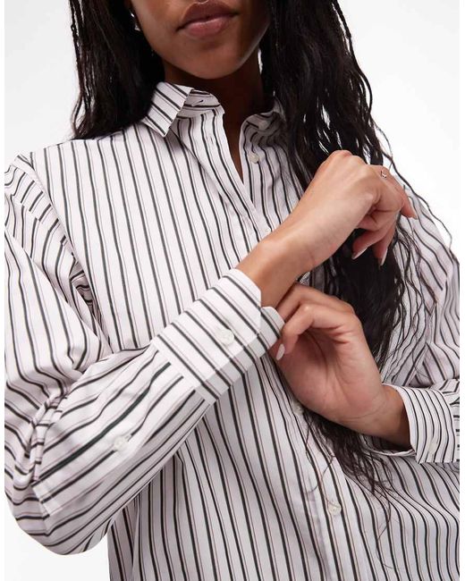 Lacoste Gray Striped Shirt