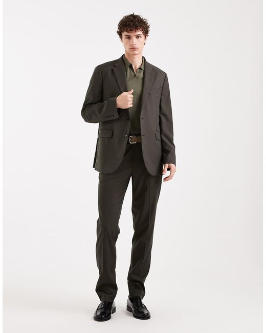 Mango Brown Milan Slim Fit Tailored Blazer Co-ord for men