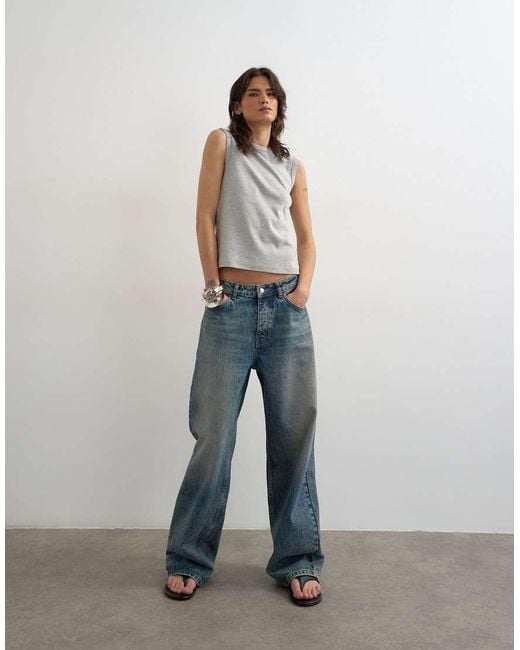 TOPSHOP Gray Slim Tank