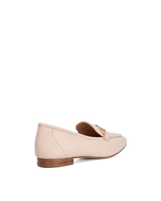 Dune Pink Grained Loafers