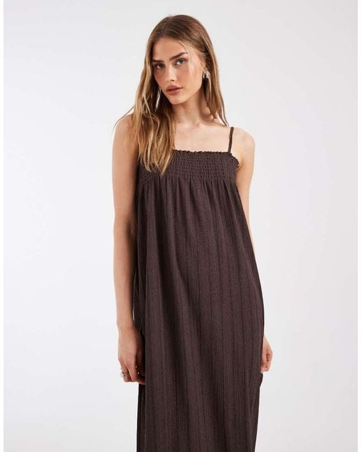 ONLY Brown Sleeveless Maxi Dress
