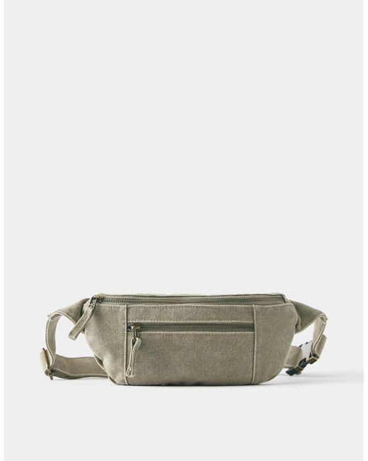 Pull&Bear – gürteltasche aus canvas in Gray für Herren