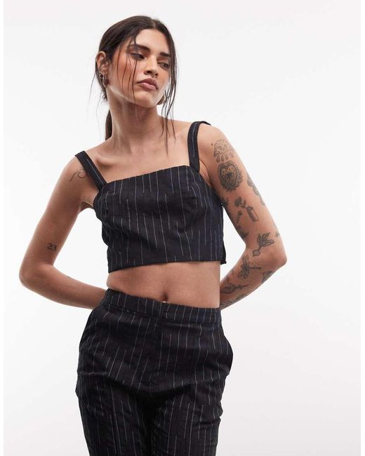 ASOS Black Cropped Vest