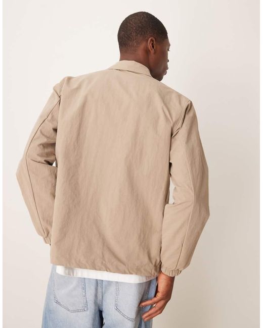 Chaqueta De Entrenador Color Crema De -Blanco SELECTED de hombre de color Natural