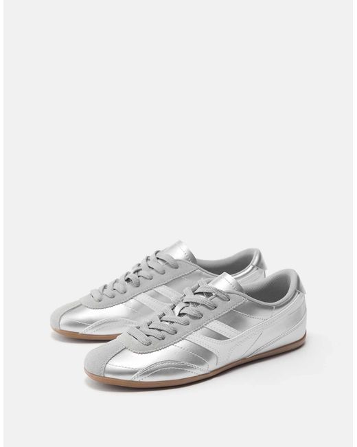 Pull&Bear White – retro-sneaker