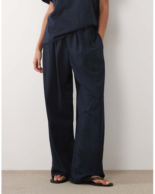 ASOS Blue Cotton Oversized Balloon Leg Trouser Co-ord