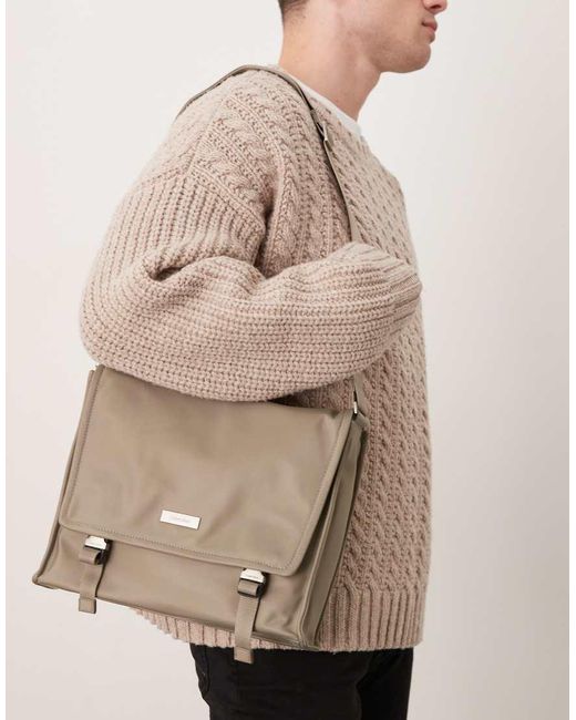 Calvin Klein Natural Sleek Messenger Bag for men