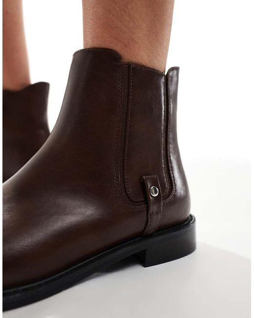 London Rebel White Scarlett Refined Chelsea Boots