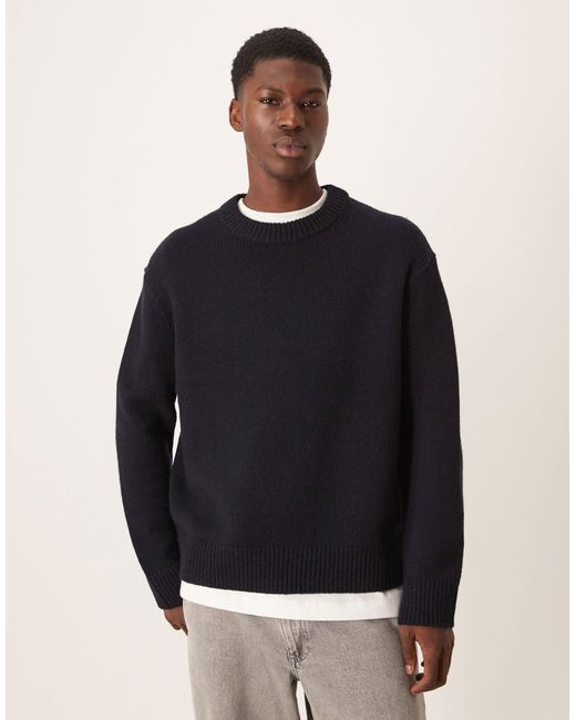ARKET Black Wool Oversized Jumper for men