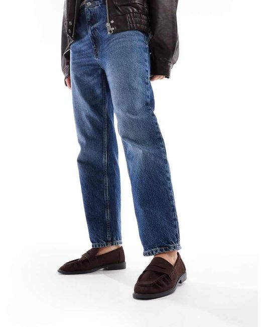 SEQWL Blue Hershe Ruched Loafers