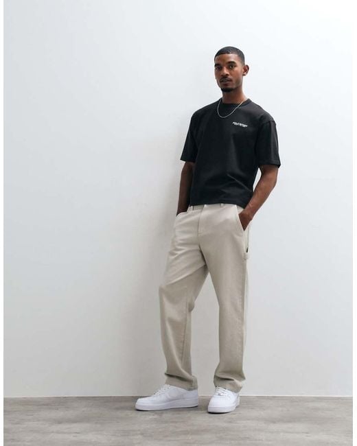 Polo Ralph Lauren Black Back Logo Relaxed Fit Heavyweight T-shirt for men