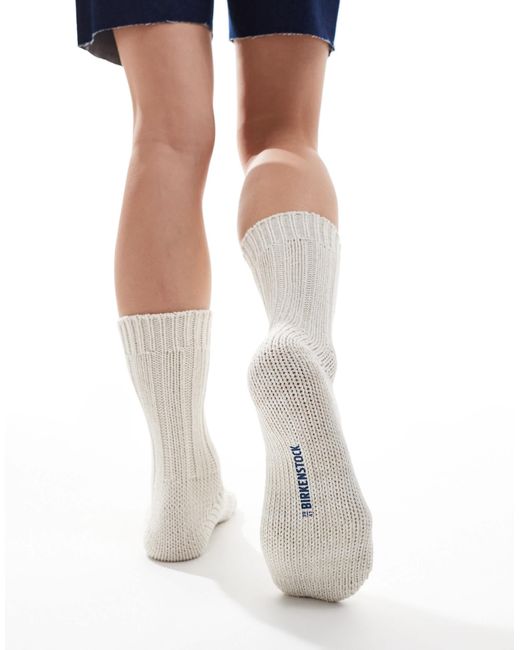 Birkenstock Natural – socken für damen aus baumwollzwirn