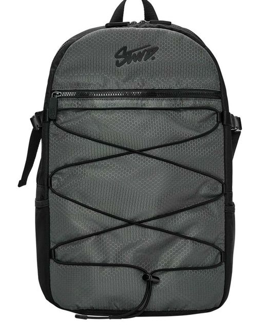 Pull&Bear – stwd – funktionaler rucksack in Black für Herren