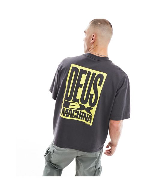 Heavier than heaven - t-shirt nera di Deus Ex Machina in Black da Uomo