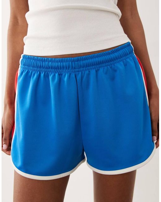 ASOS Multicolor Tricot Piping Detail Runner Short