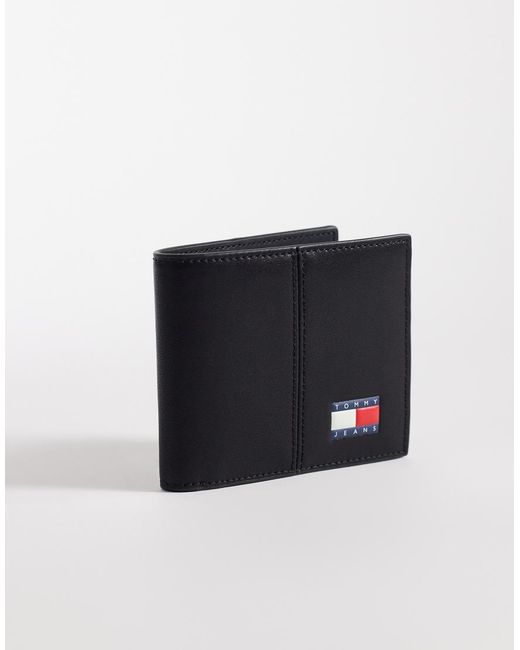 Tommy Hilfiger Blue Heritage Logo Leather Wallet for men